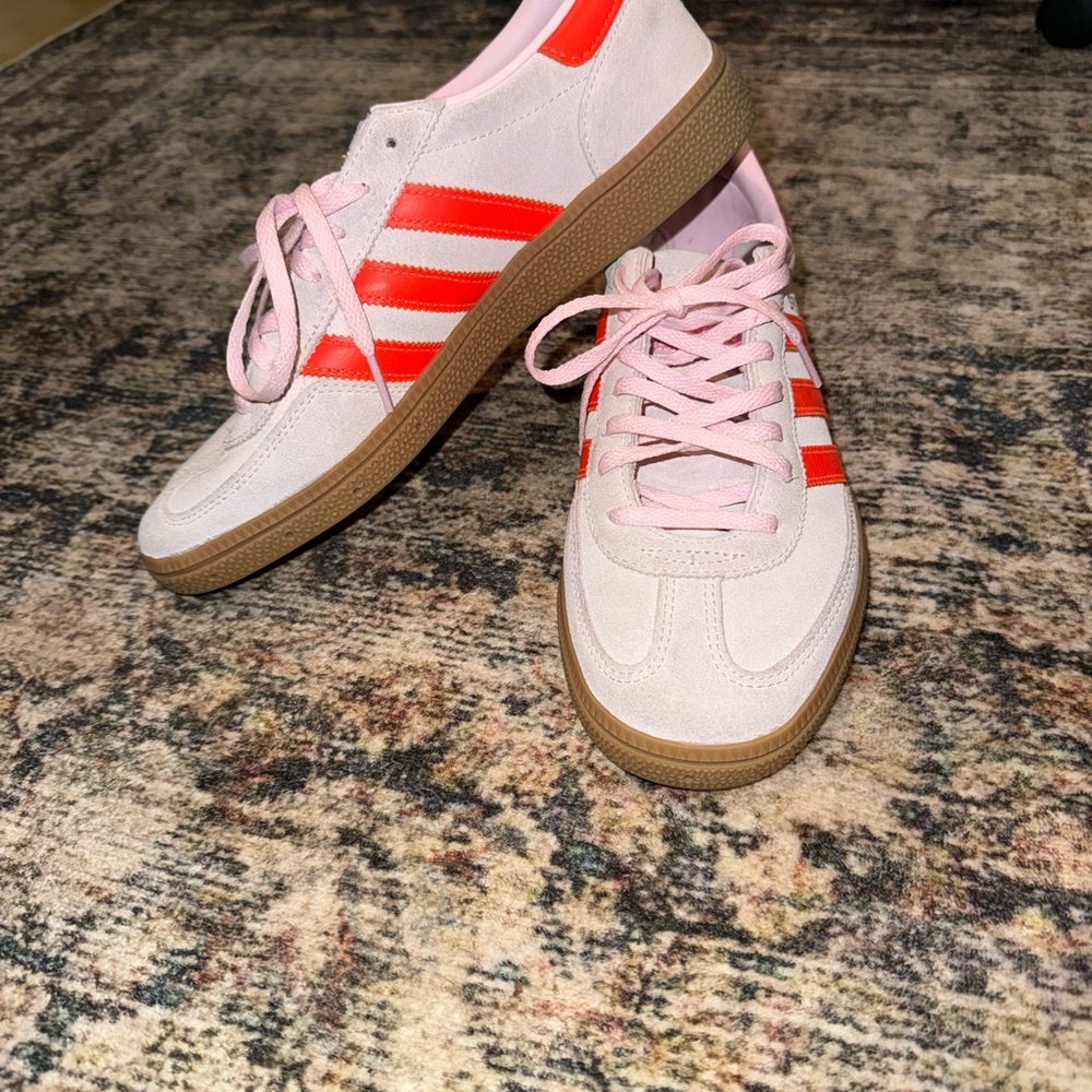 adidas Pink and Red Athletic Shoes